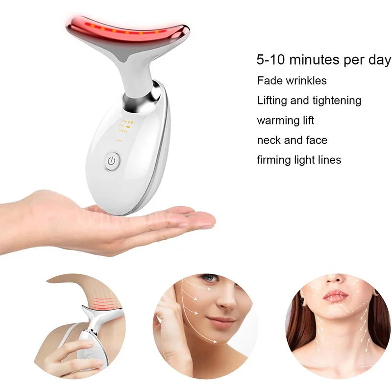 7-Color LED Neck & Face Lifting Massager